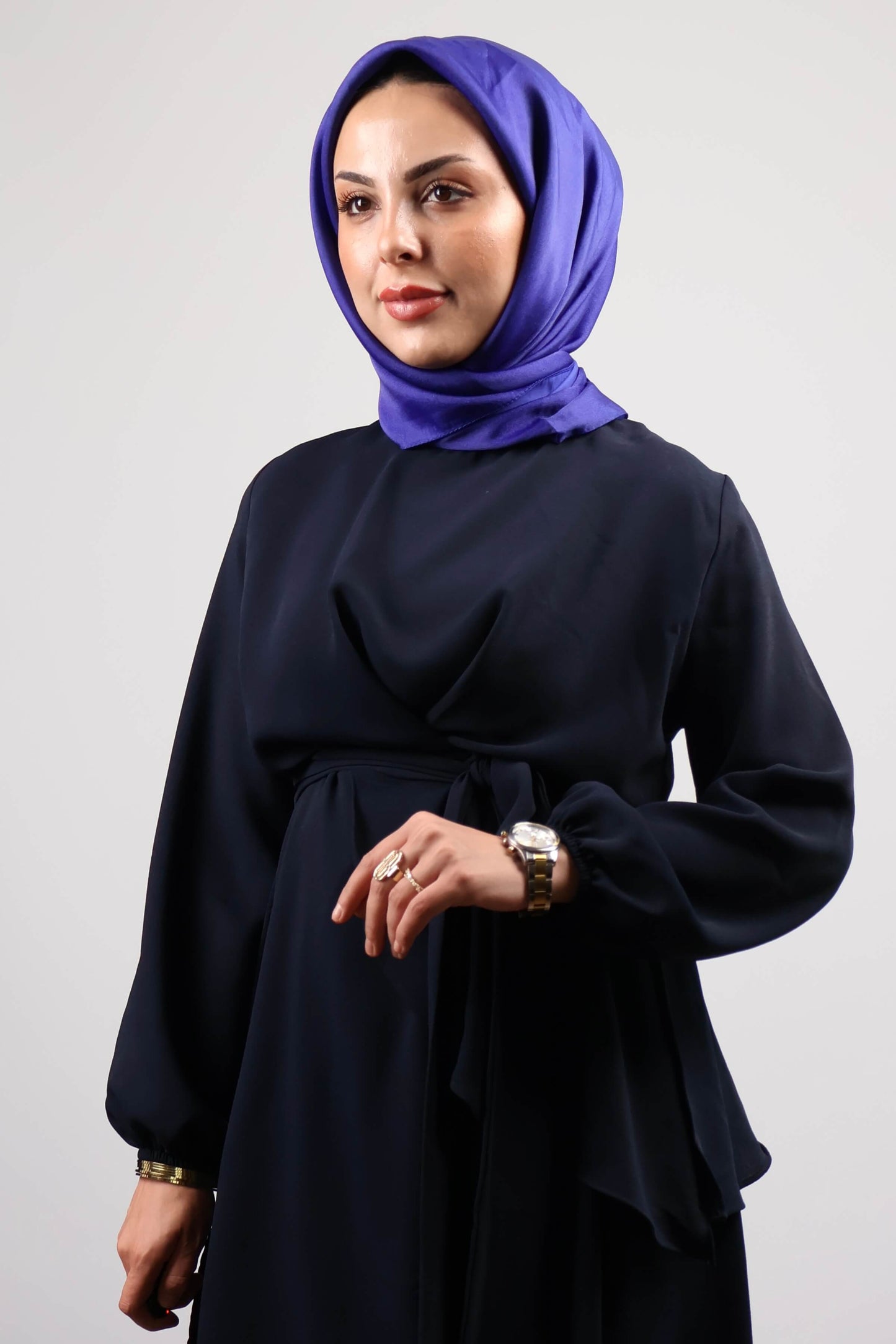 LACİVERT ASİMETRİK PANTOLON ETEK TAKIM