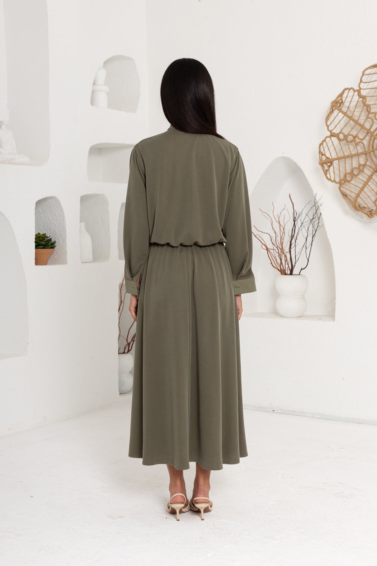 HAKİ OYSHO ÖNÜ PATLI ETEK TAKIM