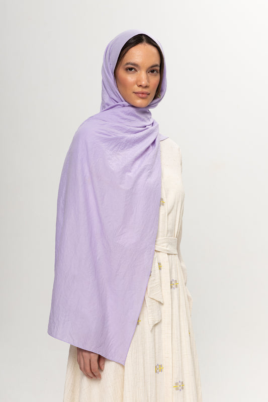LİLA DÜZ RENK ŞAL