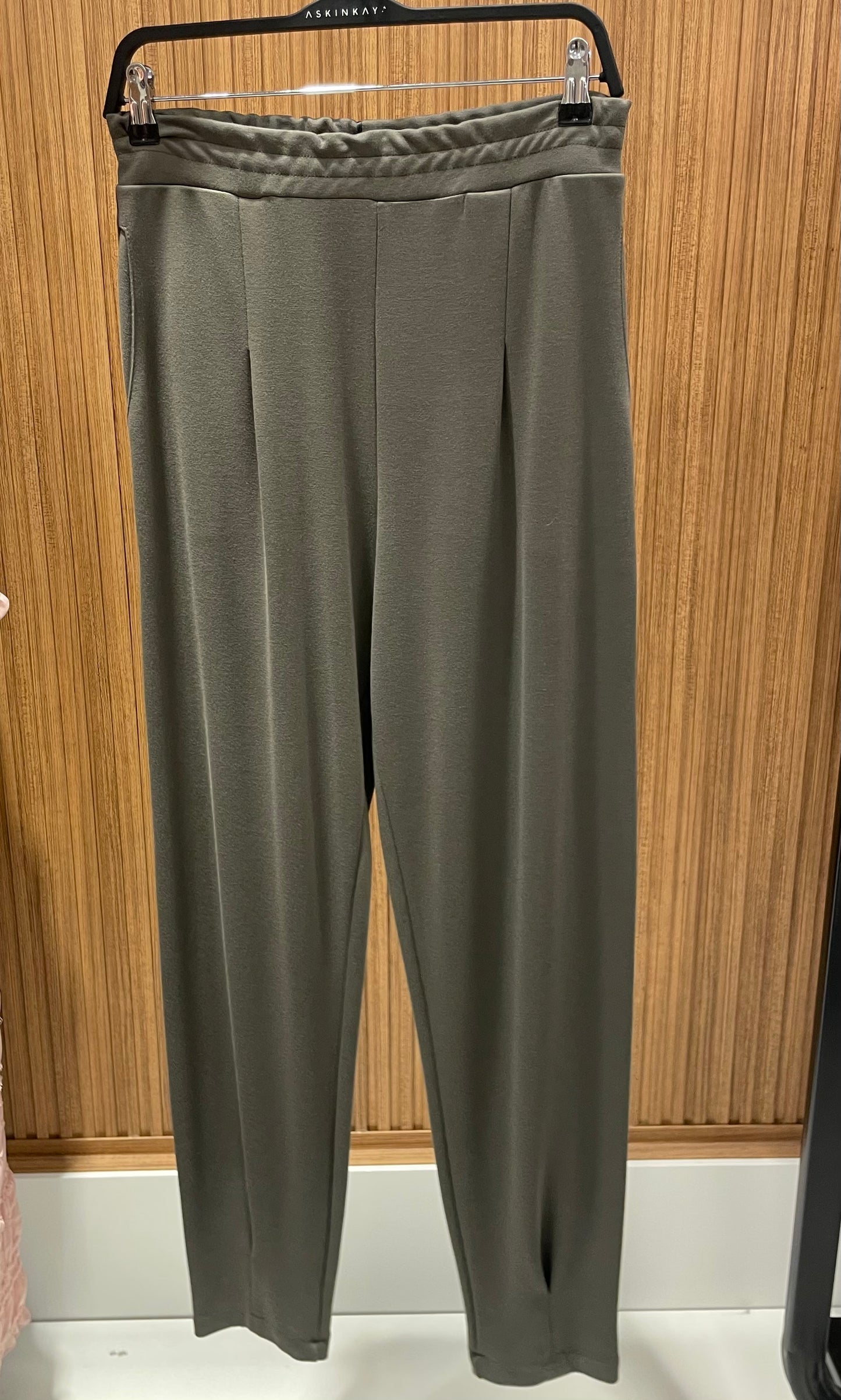 HAKİ PAÇASI PİLELİ PANTOLON
