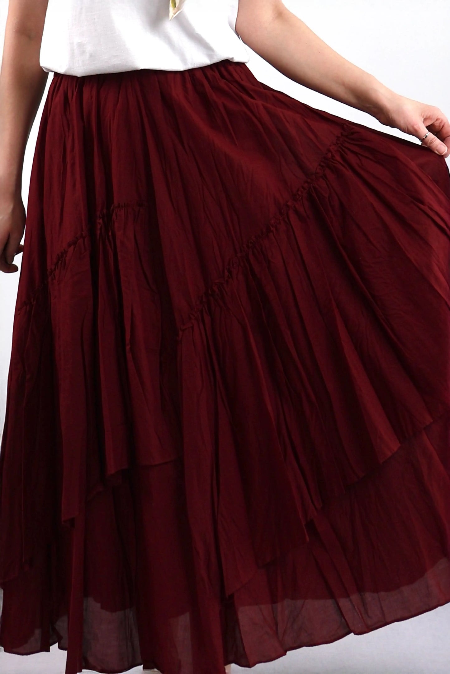 BORDO KRAŞLI KAT KAT ETEK