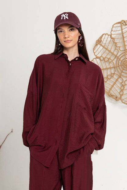 BORDO ZIMBA DETAYLI PANTOLON TAKIM