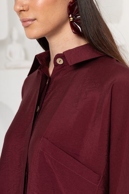 BORDO ZIMBA DETAYLI PANTOLON TAKIM