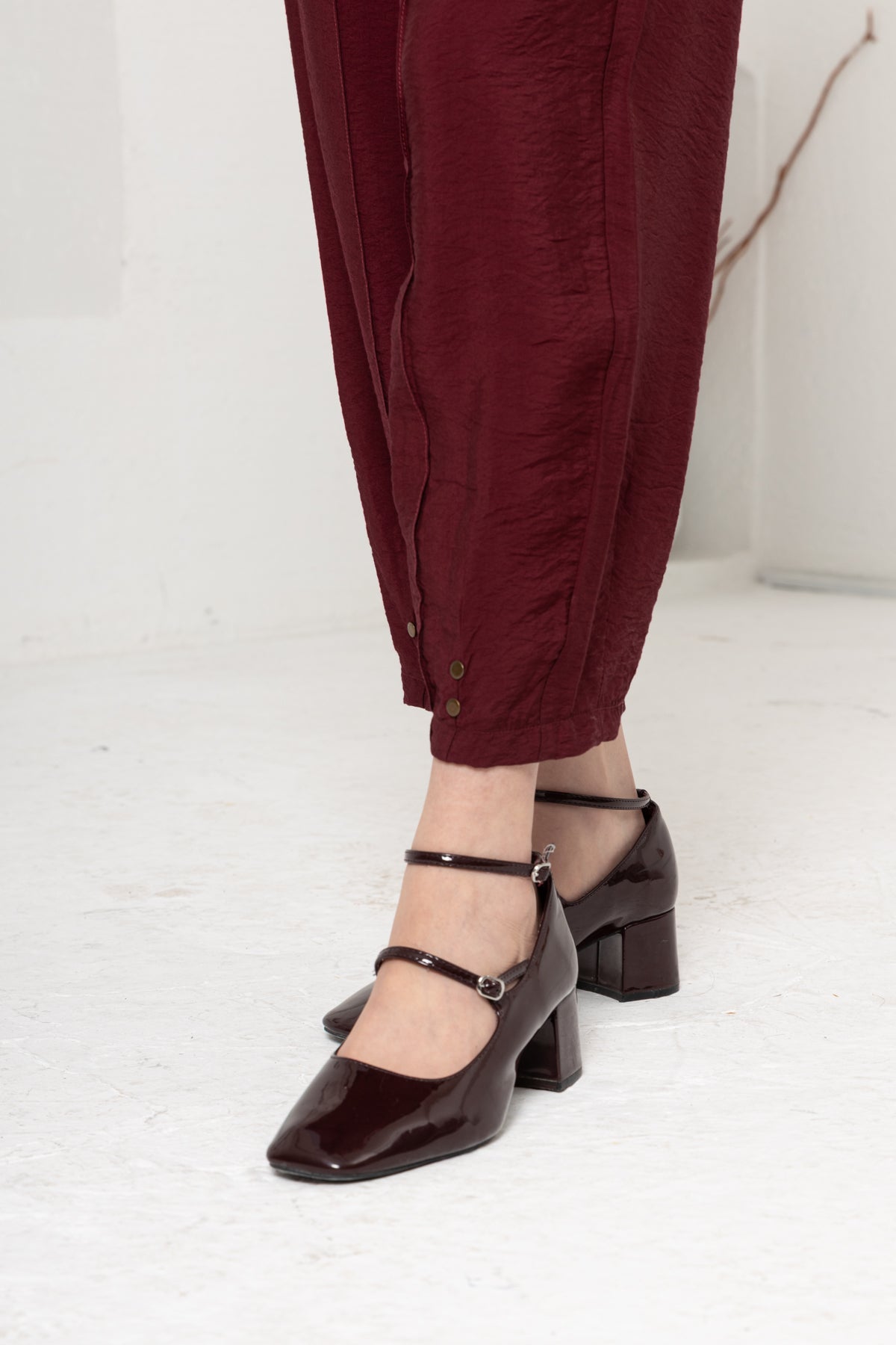 BORDO ZIMBA DETAYLI PANTOLON TAKIM