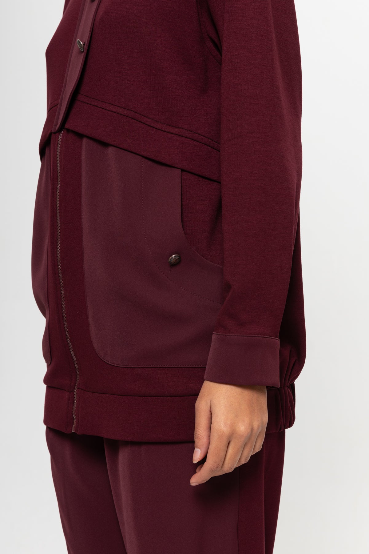 BORDO OYSHO ÖNÜ PATLI PANTOLON TAKIM