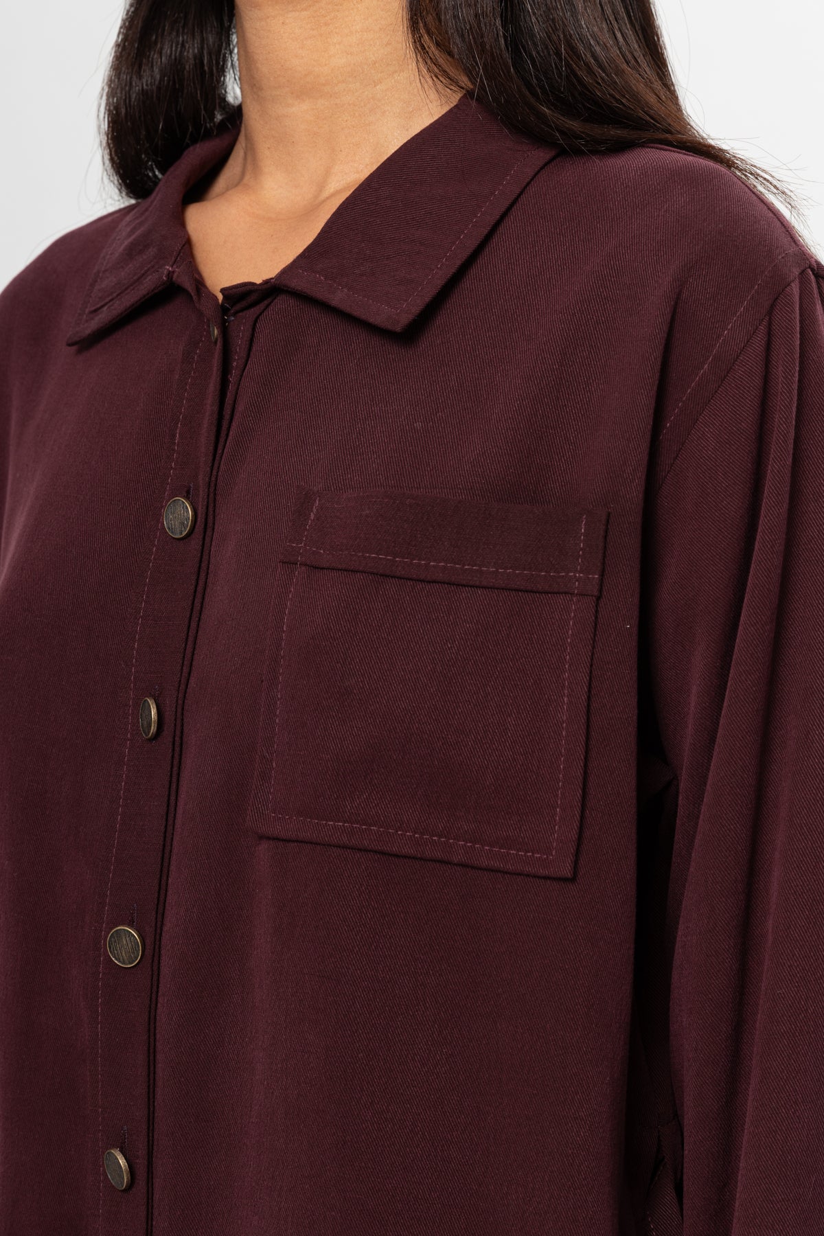 BORDO  ÜÇ CEPLİ MODAL PANTOLON TAKIM