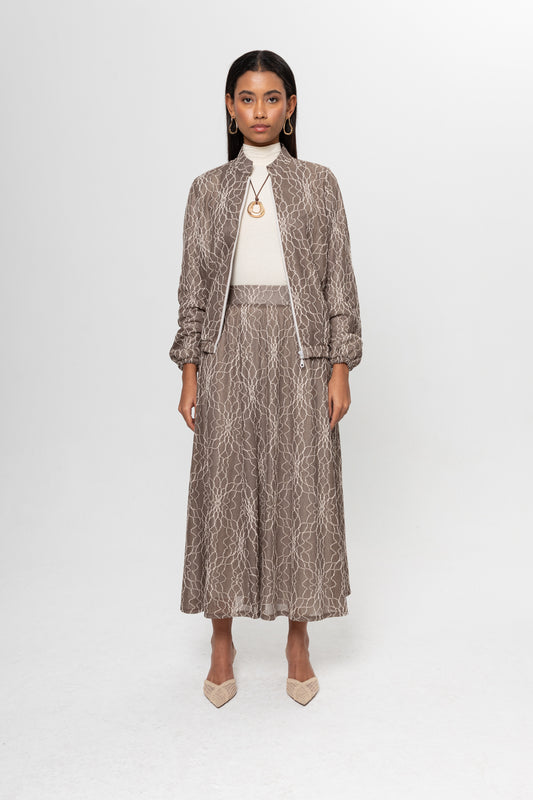 VİZON  DANTEL DETAY ETEKLİ TAKIM