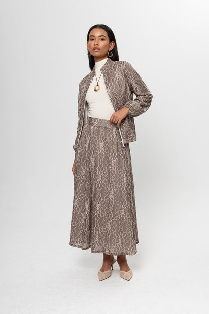 VİZON  DANTEL DETAY ETEKLİ TAKIM