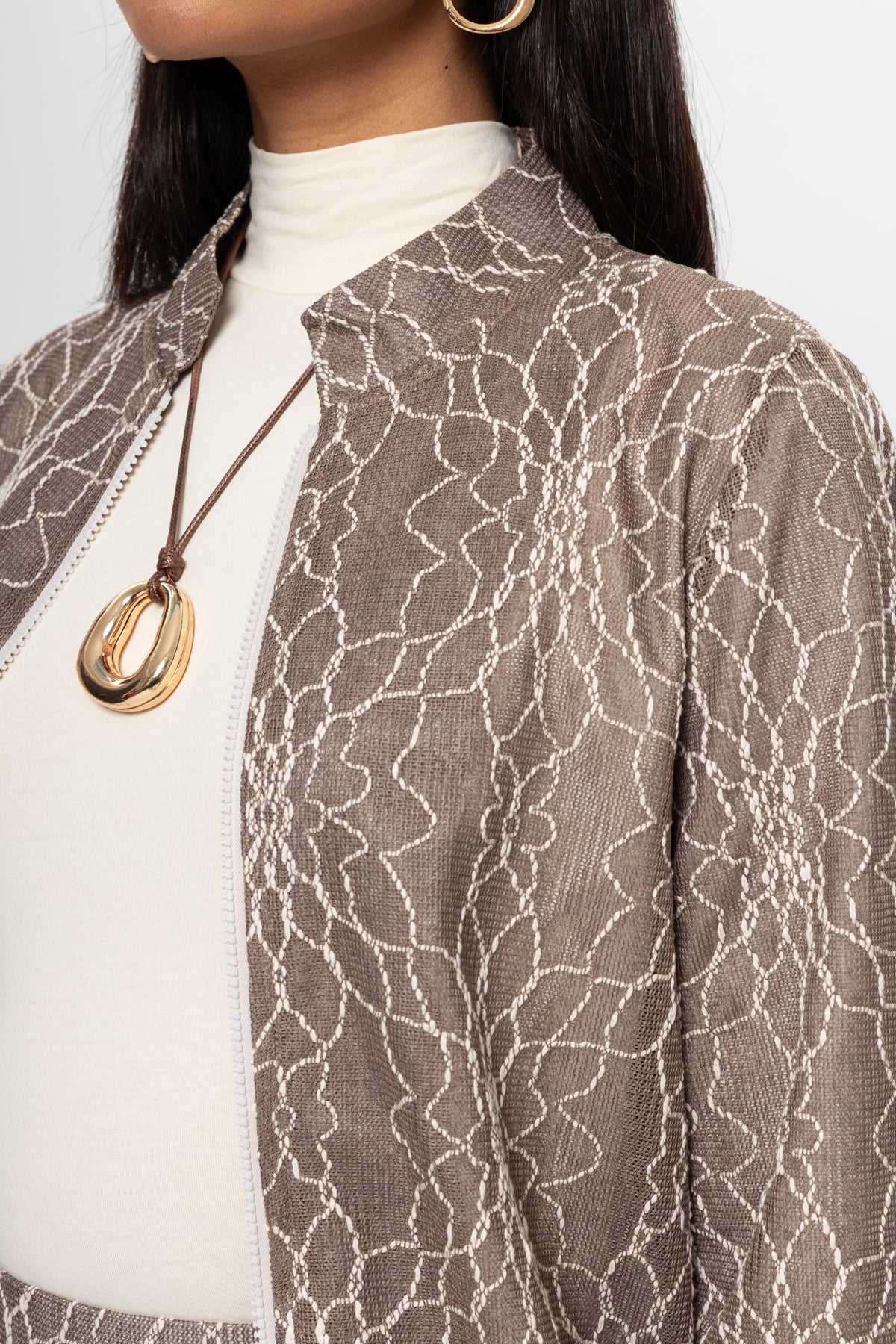 VİZON  DANTEL DETAY ETEKLİ TAKIM