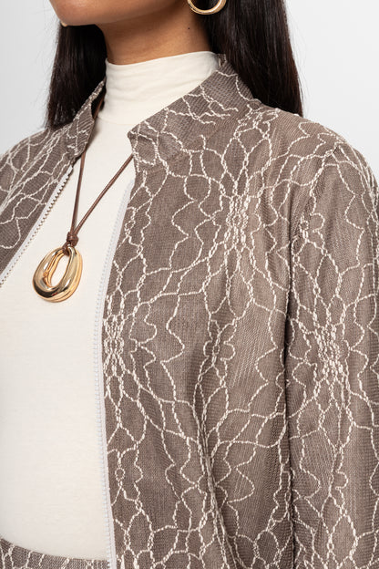 VİZON  DANTEL DETAY ETEKLİ TAKIM