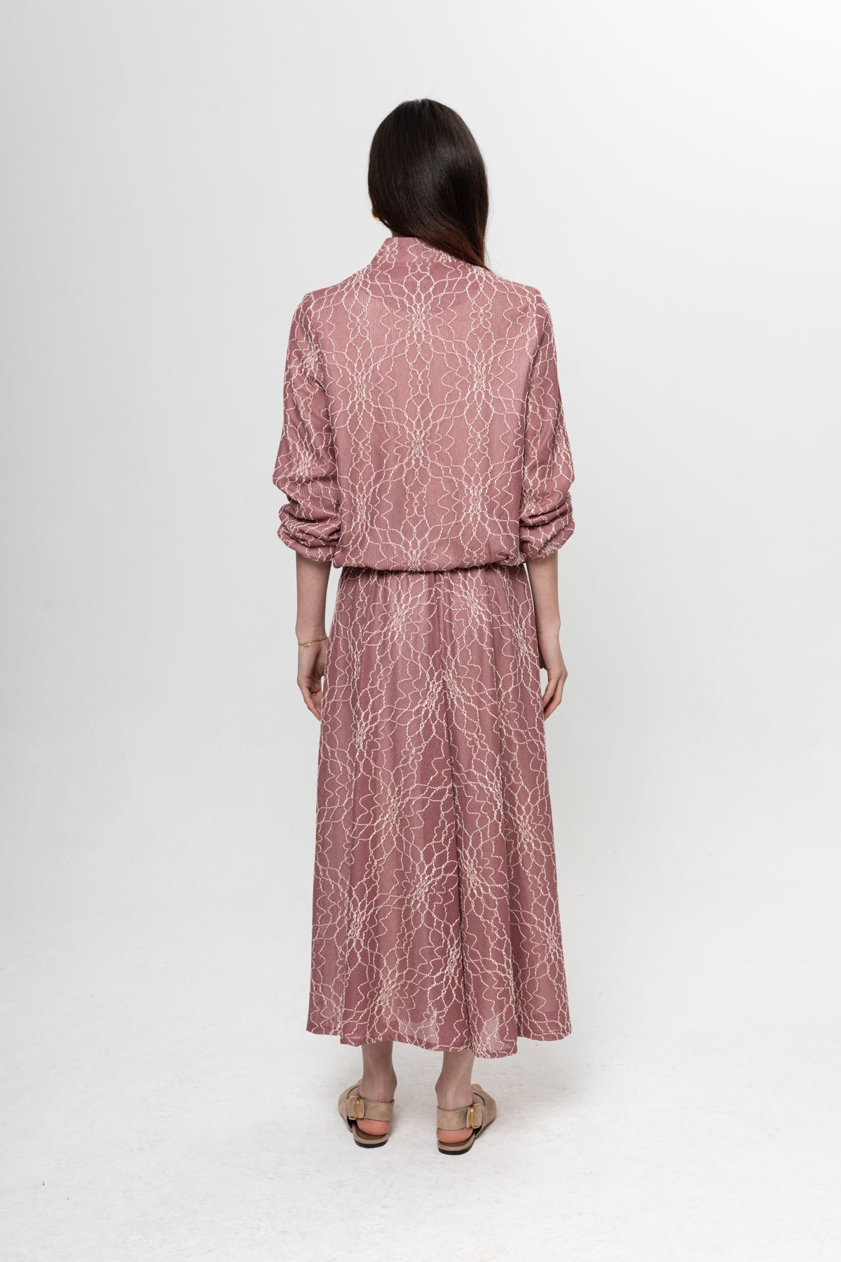 GÜL KURUSU DANTEL DETAY ETEKLİ TAKIM