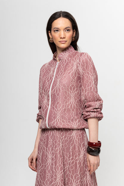 GÜL KURUSU DANTEL DETAY ETEKLİ TAKIM