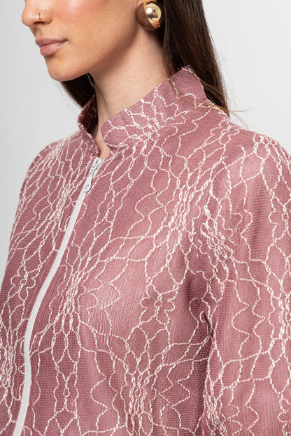 GÜL KURUSU DANTEL DETAY ETEKLİ TAKIM