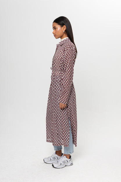 BEJ RENKLİ GÖMLEK ELBİSE