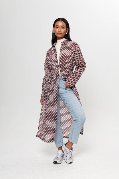 BEJ RENKLİ GÖMLEK ELBİSE