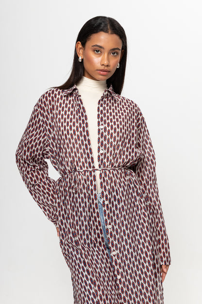 BEJ RENKLİ GÖMLEK ELBİSE