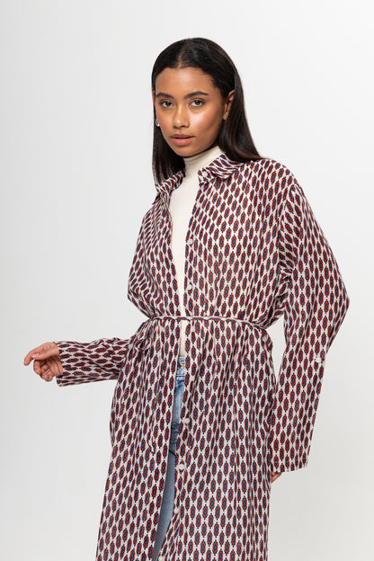 BEJ RENKLİ GÖMLEK ELBİSE