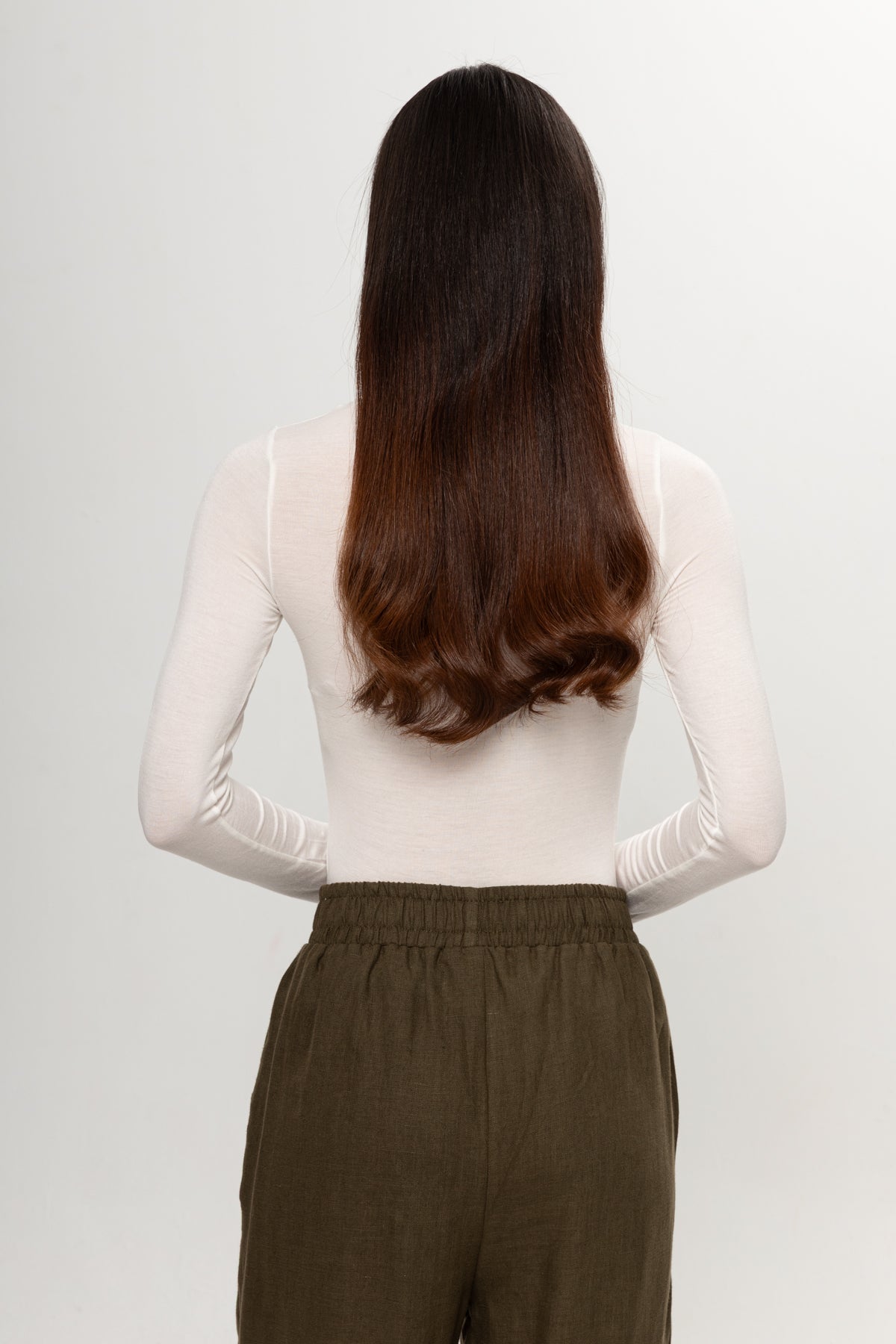 BEYAZ  BİSİKLET YAKA TRANSPARAN BADY