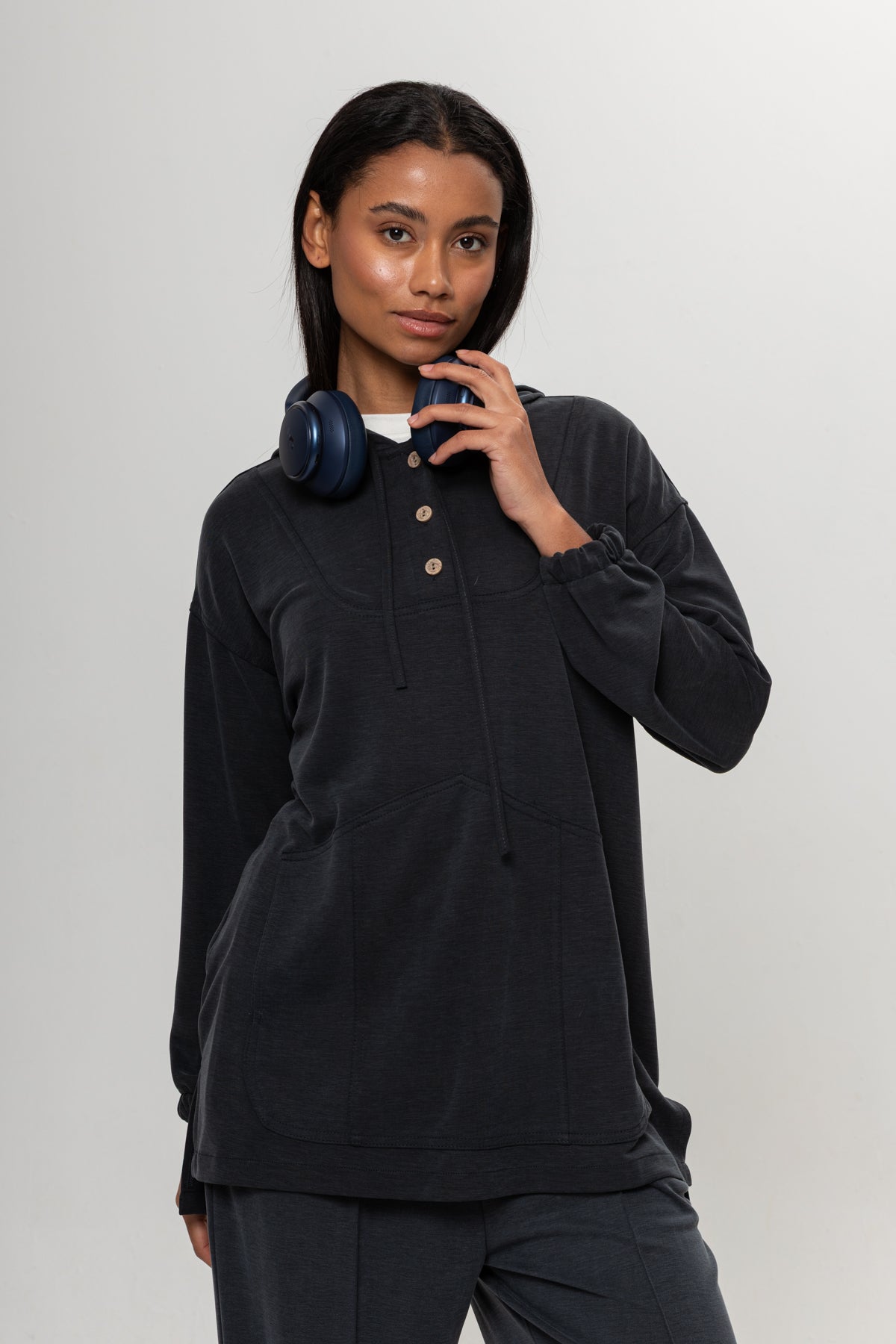 ANTRASİT ÖNDEN DÜĞMELİ İKİLİ TAKIM