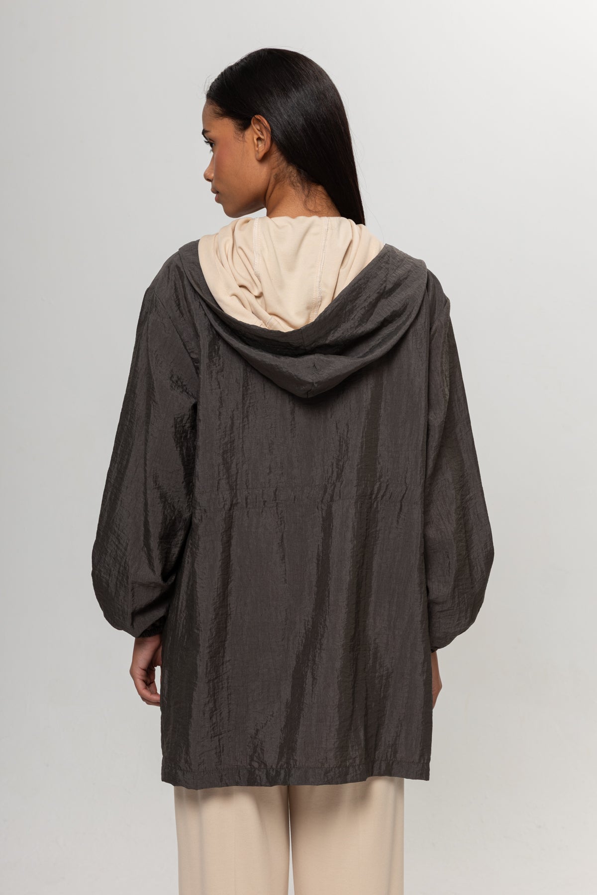 YEŞİL  KAPÜŞÖNLÜ CEKET