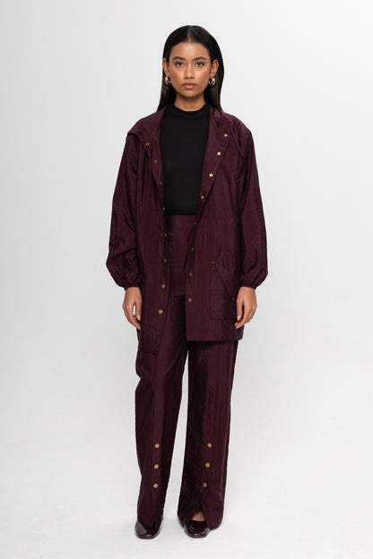 BORDO ÖNÜ ÇITÇITLI PANTOLON TAKIM