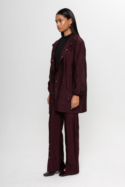 BORDO ÖNÜ ÇITÇITLI PANTOLON TAKIM