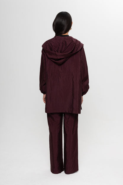 BORDO ÖNÜ ÇITÇITLI PANTOLON TAKIM