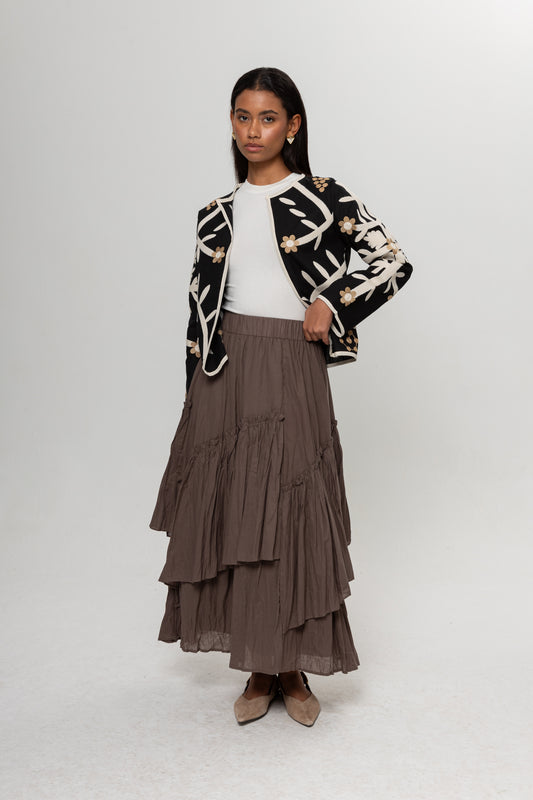 VİZON KRAŞLI KAT KAT ETEK