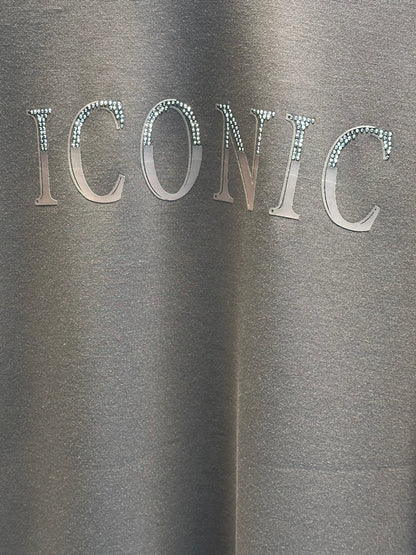 KAHVE  TAŞ VE YÜKSEK BASKILI ŞIK PANTOLON TAKIM