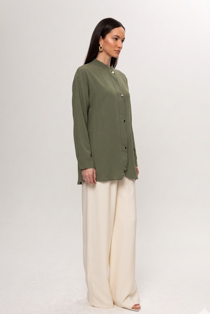 YEŞİL ÖNDEN ÇITÇITLI GÖMLEK KAP