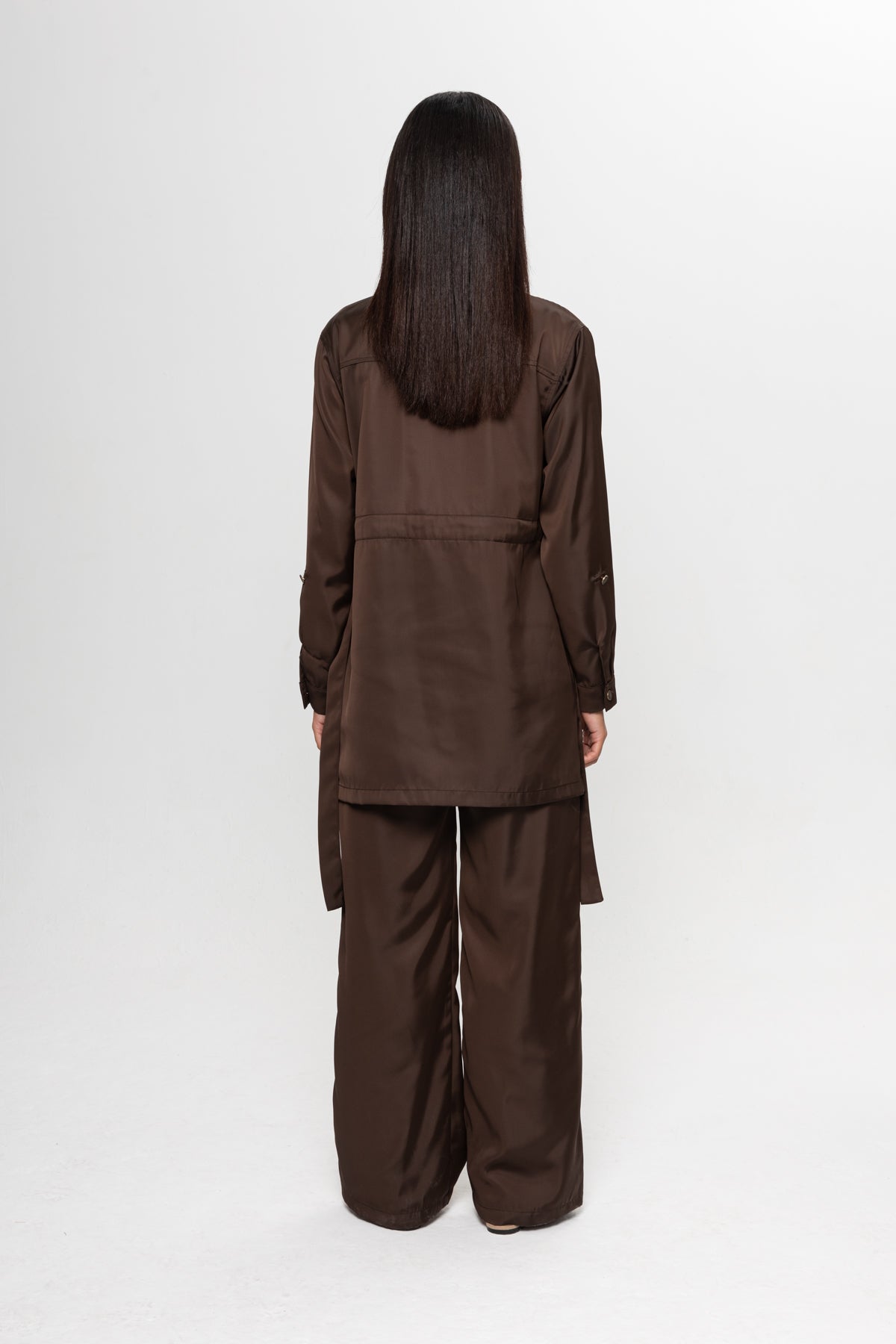 KAHVERENGİ  ÜÇ CEPLİ PANTOLON TAKIM