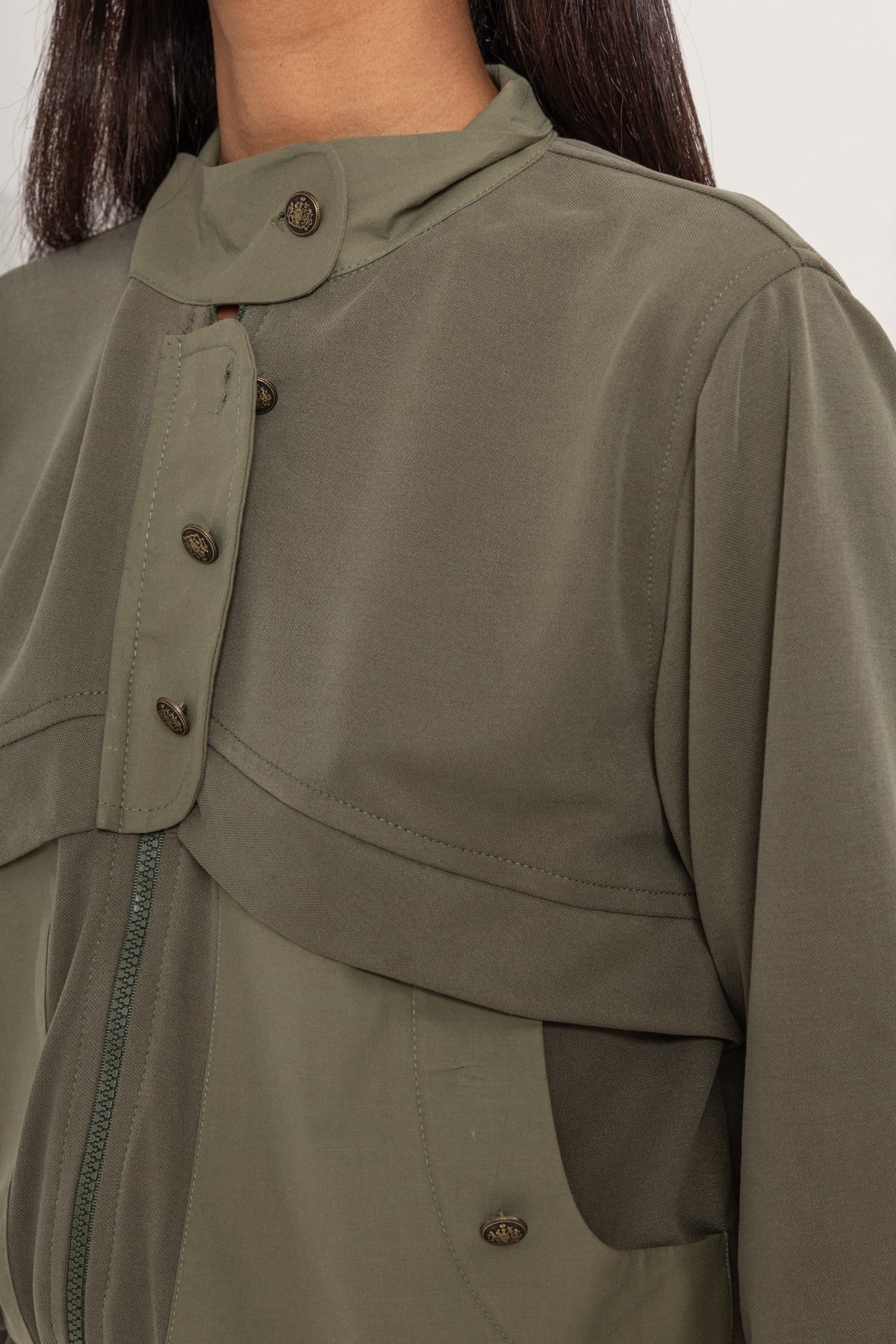 HAKİ OYSHO ÖNÜ PATLI PANTOLON TAKIM