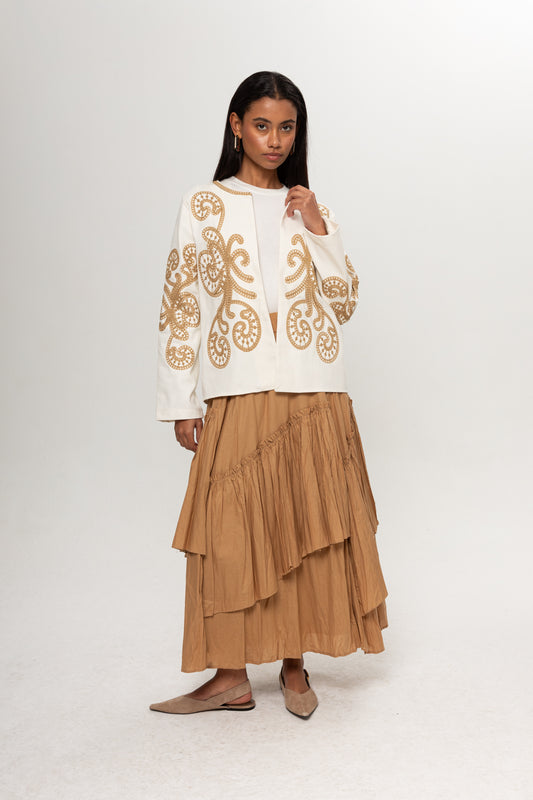 CAMEL KRAŞLI KAT KAT ETEK