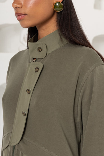 HAKİ OYSHO ÖNÜ PATLI ETEK TAKIM