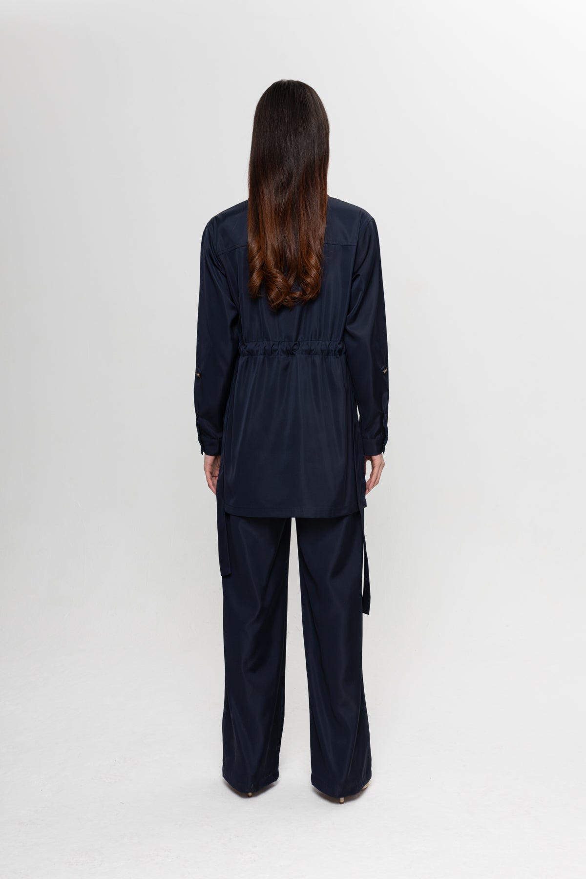 LACİVERT ÜÇ CEPLİ PANTOLON TAKIM