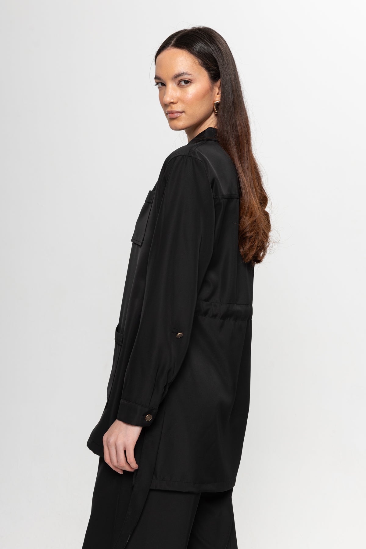 SİYAH  ÜÇ CEPLİ PANTOLON TAKIM