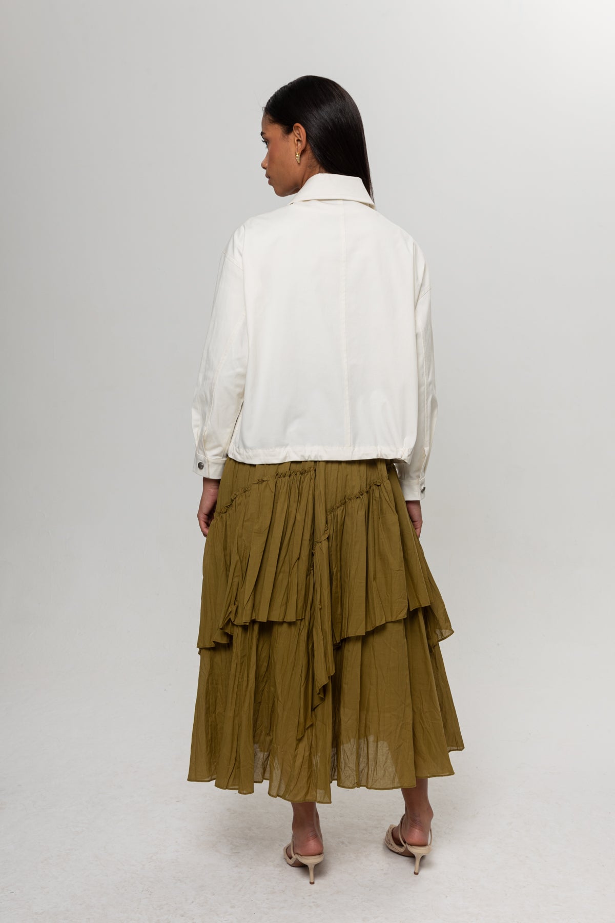 YAĞ YEŞİLİ KRAŞLI KAT KAT ETEK