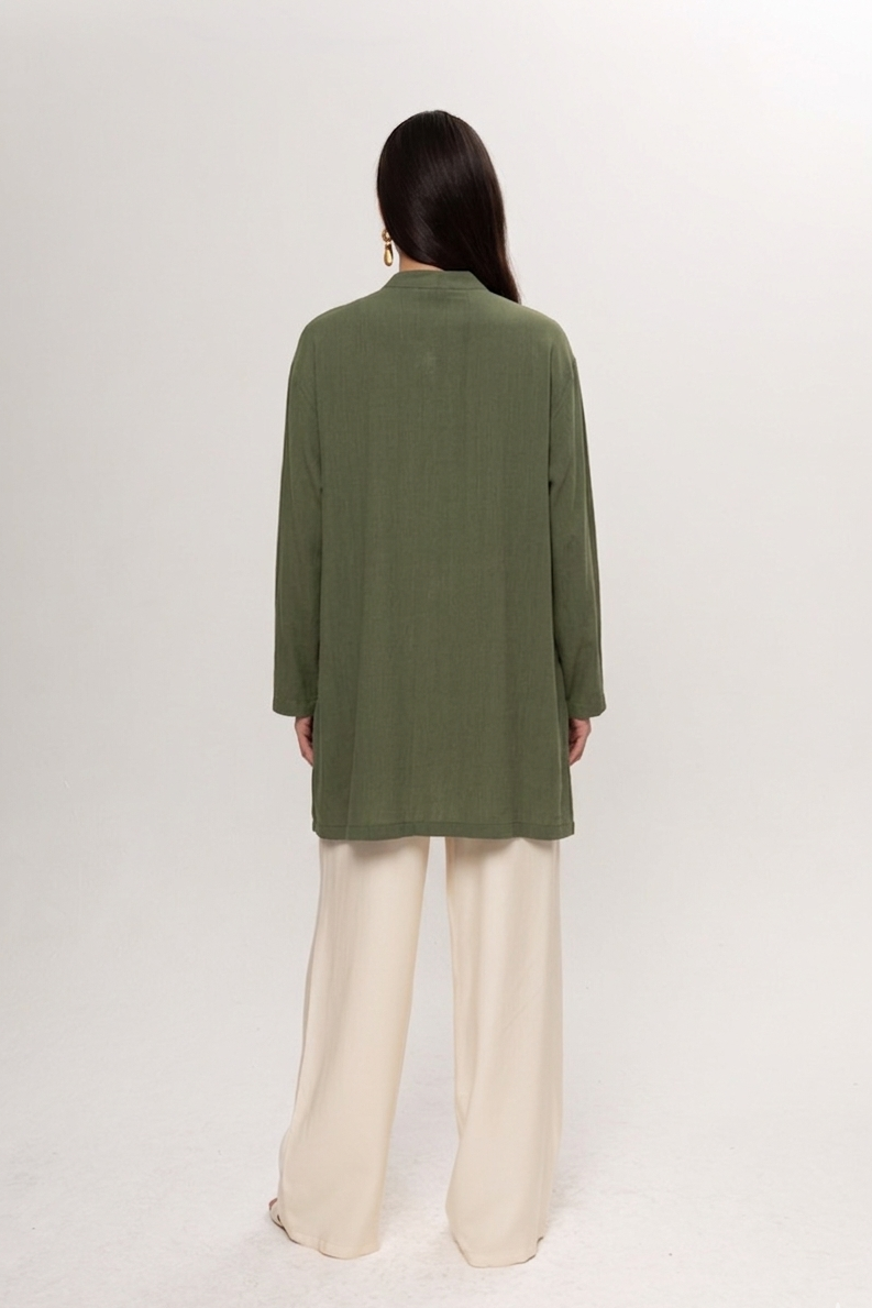 YEŞİL ÖNDEN ÇITÇITLI GÖMLEK KAP