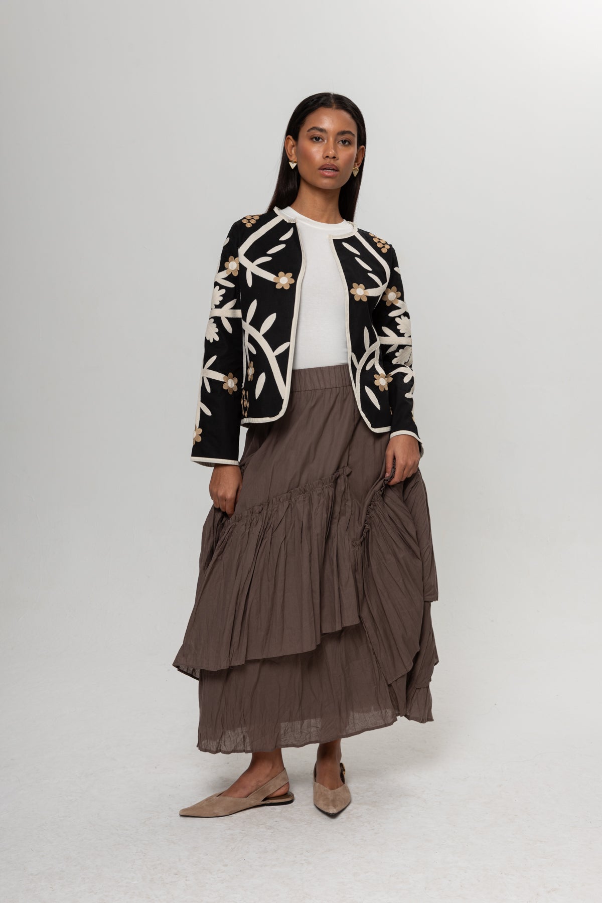 VİZON KRAŞLI KAT KAT ETEK