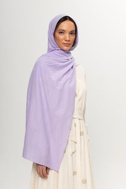 LİLA DÜZ RENK ŞAL