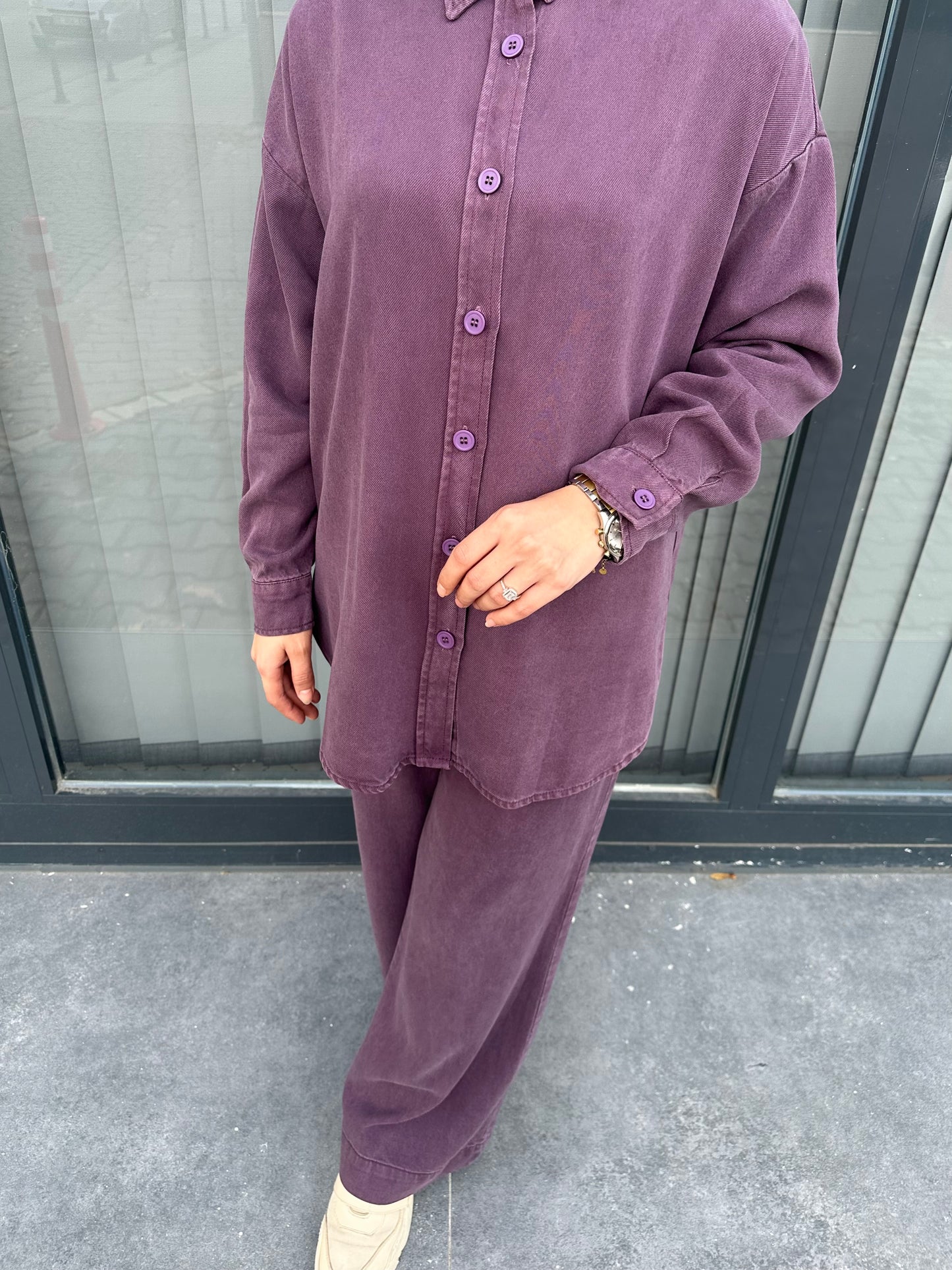 MÜRDÜM GÖMLEKLİ PANTOLON TAKIM