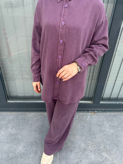 MÜRDÜM GÖMLEKLİ PANTOLON TAKIM