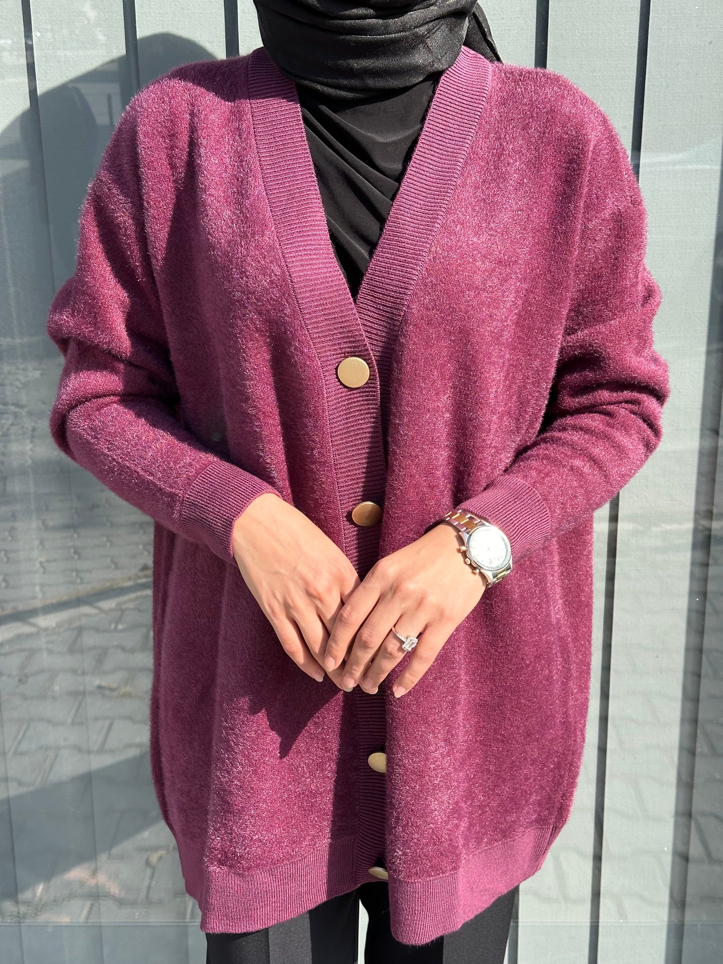 MÜRDÜM ÖNDEN DÜĞMELİ ANGORA HIRKA