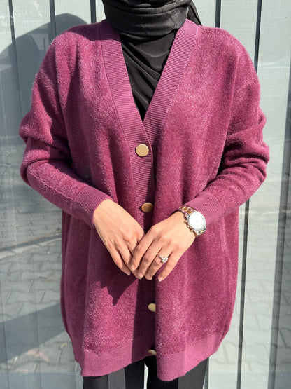 MÜRDÜM ÖNDEN DÜĞMELİ ANGORA HIRKA