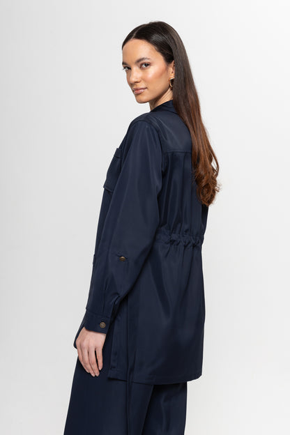 LACİVERT ÜÇ CEPLİ PANTOLON TAKIM