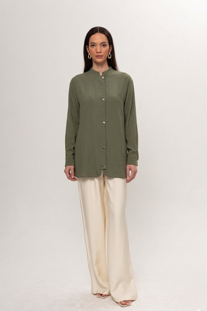 YEŞİL ÖNDEN ÇITÇITLI GÖMLEK KAP