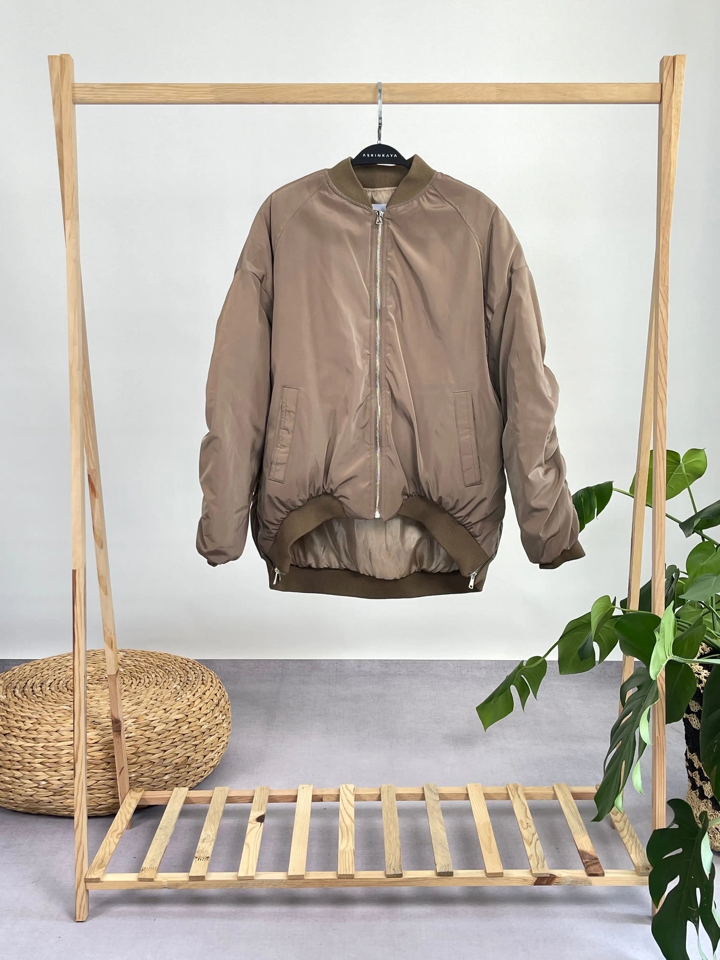 HAKİ OVERSIZE BOMBER MONT - ASKINKAYA