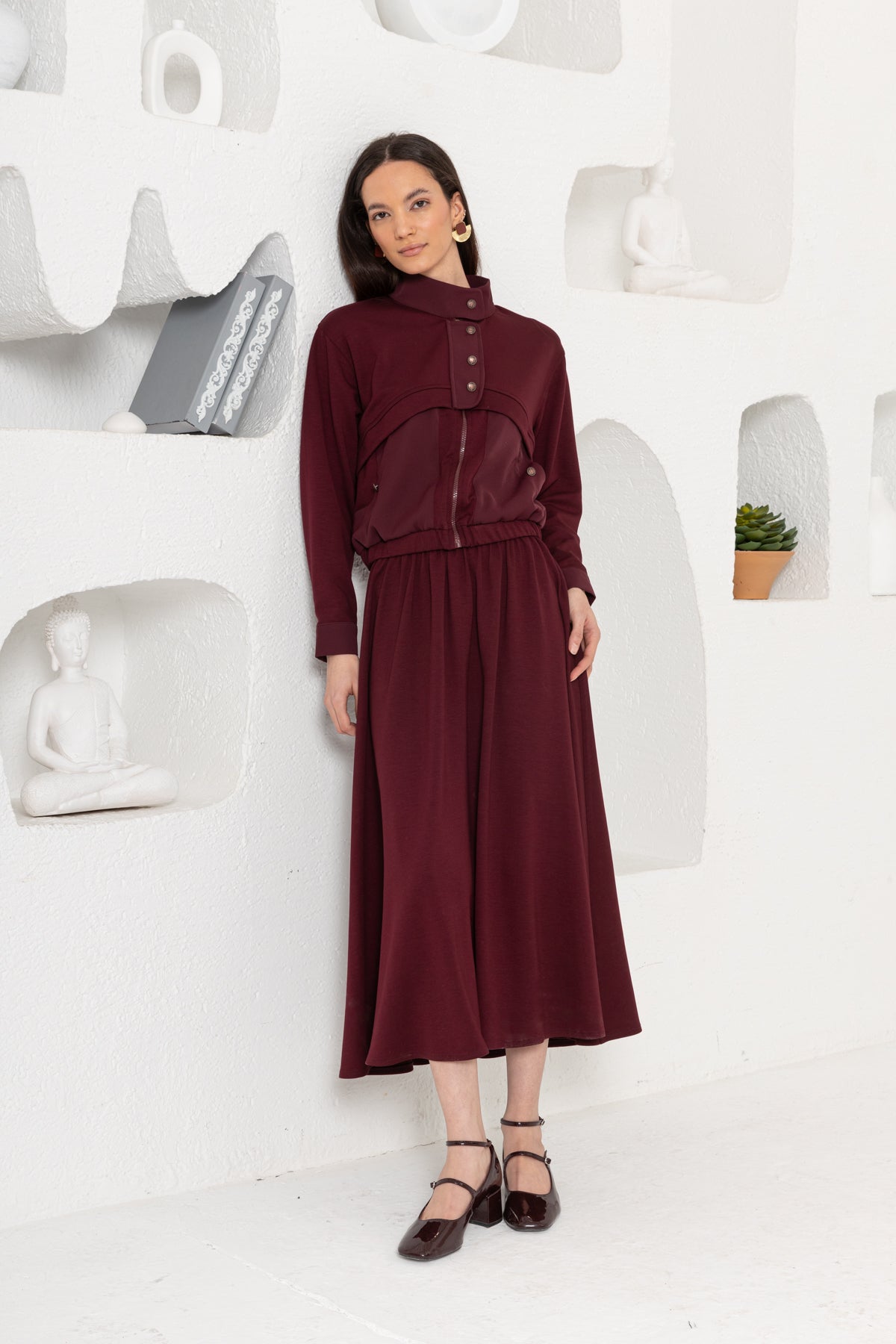 BORDO  OYSHO ÖNÜ PATLI ETEK TAKIM