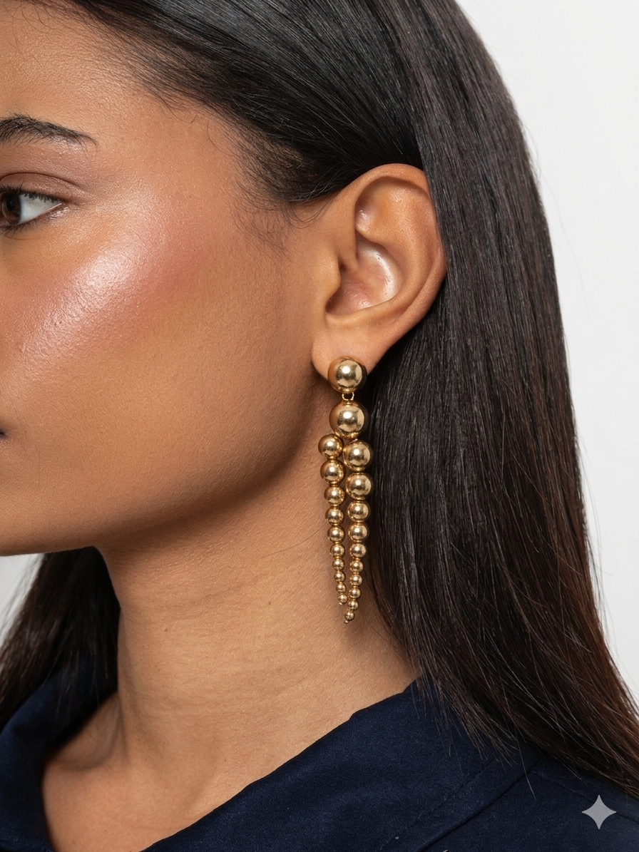 GOLD VİNTAGE KÜPE