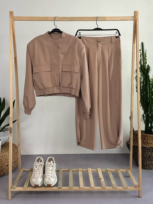 CAMEL BOMBER CEKET PANTOLON TAKIM - ASKINKAYA